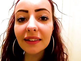 Ultra-kinky Dutch teenage's first-ever time inhaling Jizz Squirt and getting a spunk bathroom