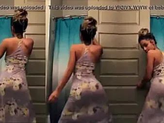 Slender Immense Rump Teenager Dress in a Ample Bootied Sundress