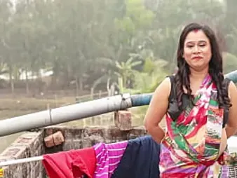 Sara019 and Mana have a molten Indian sex with a money-shot complete