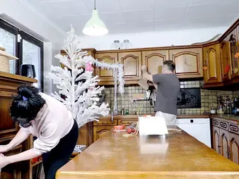 Emmita's Phat Cupcakes Bounce in Xmas Kitchen Jam with Terry's Rock-hard Buttfuck Finish