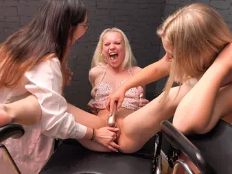 Watch me bang her taut beaver while she squirts madly!