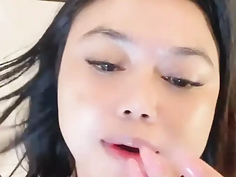 Desi gal pleads for inner cumshot while masturbation on her pulverize stick alone