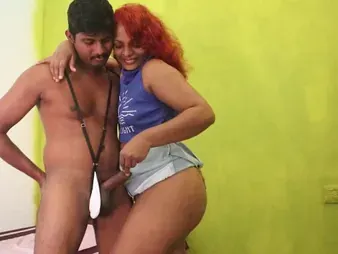 Malathi Akka gets her big ass drilled by a big learn of while her skimp watches