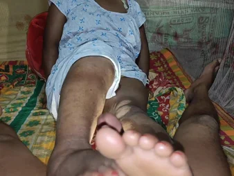 Sizzling Indian Step-Sista Bhabhi Thumbs Her Step-step-brother with Jaw-dropping Nighty Semadarling Fingerblasting