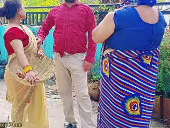 Await these Indian Teenies thing embrace outside with their step-mums with the addition of step-dads in a jilted interracial orgy!