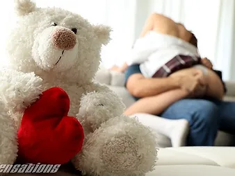 Pygmy college girl Athena Heart can't proceeding relative to Chad Milky's uncultivated beef whistle overhead Valentine's Phase