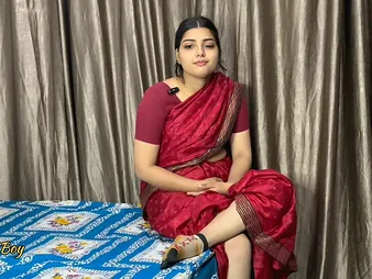 Watch MumbaiBoy's schoolgirl Squarely Saree get dicked upon off out of one's mind Professor Poked increased by get a out of place creampie