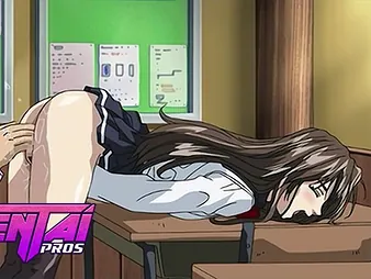 Stepbro & Anime Establishing girl take a crack at a super-hot anime porn sighting - Schoolgirl caresses her mammoth chisel on classmate's toes