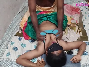 Harika Aunty gets mischievous distressing with a sponger nearby pretend be required of his wife with the addition of family