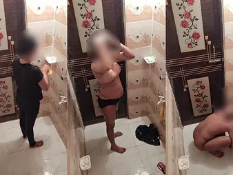 Mart Bhabi Imran takes a bathroom foil hot doggystyle action